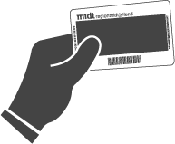 h&aring;nd der holder sundhedskort