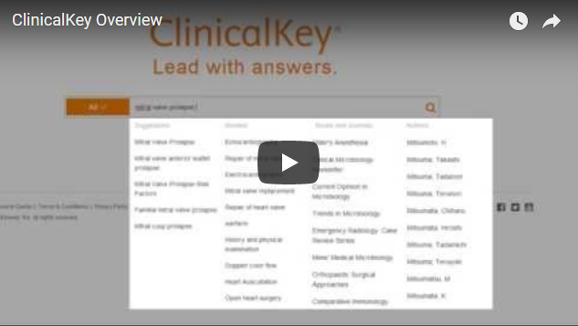 Video: ClinicalKey Overview